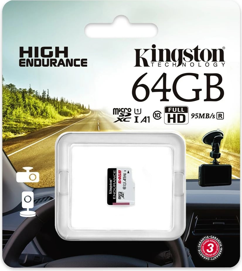 Kartelë memorje Kingston High Endurance 64 GB MicroSD UHS-I Class 10