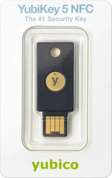 Çelës sigurie YubiKey 5 NFC, i zi