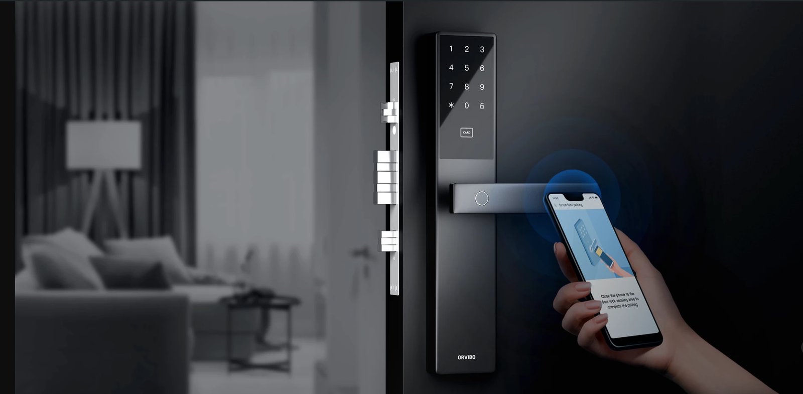 Bravë e mençur - Smart Door Lock with Wifi, fingerprint, card and PIN