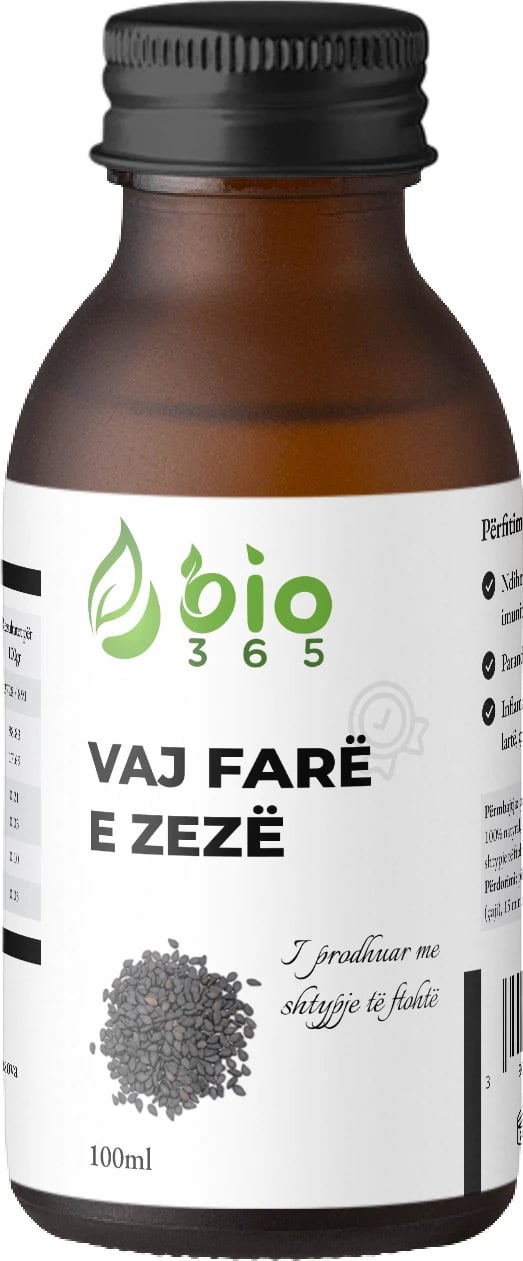 Vaj i farës së zezë Bio365, 100 ml