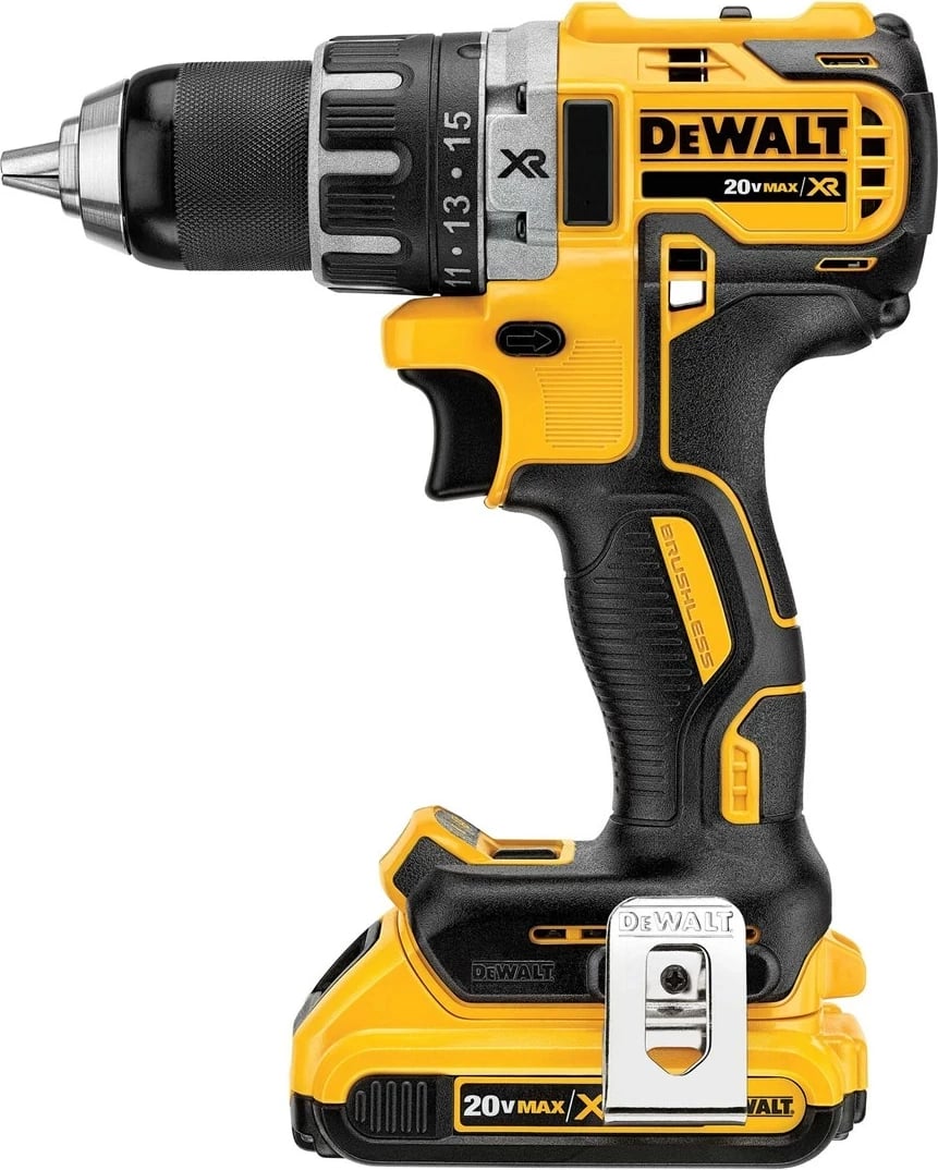 Makine shpimi DeWALT DCD791D2-QW, 18 V, 2 Ah, E zezë, E verdhë