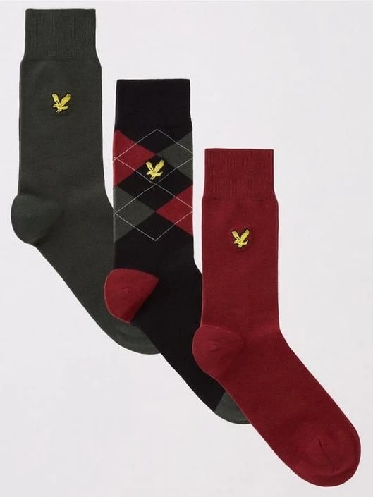 Çorapa për meshkuj Lyle & Scott, 3 palë