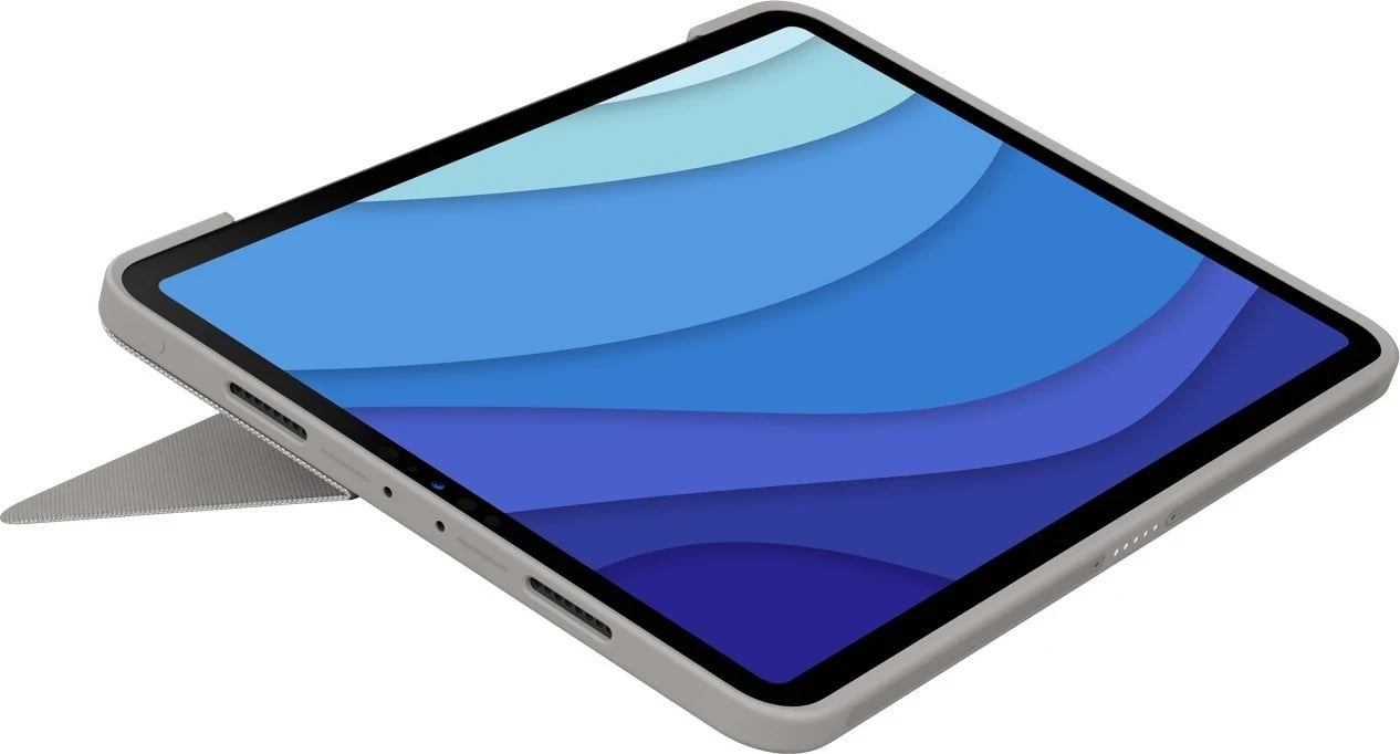 Mbështellës për iPad Pro 11" Logitech Combo Touch, ngjyrë rëre