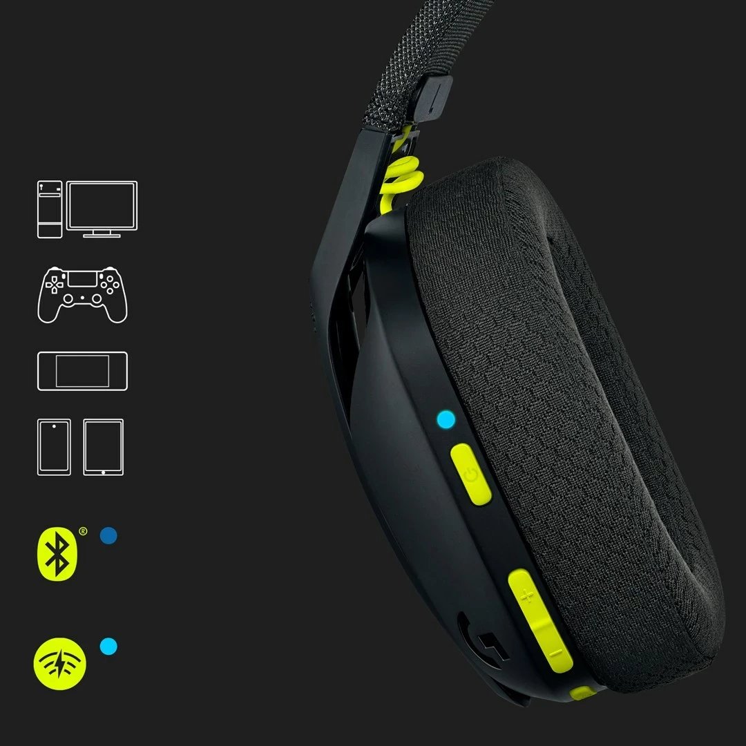 Kufje gaming wireless Logitech G G435 LIGHTSPEED, të zeza