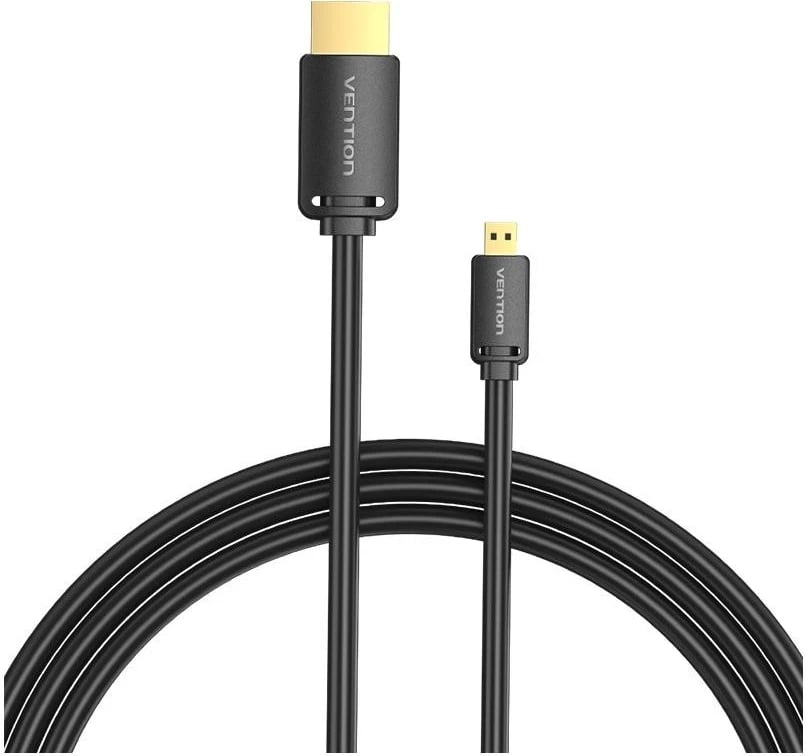 Kabëll HDMI Vention Micro HDMI/HDMI, 4K 60Hz, 2m, i zi