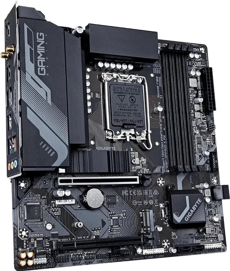 Pllakë amë Gigabyte B760M GAMING X AX, Socket 1700, DDR5, micro-ATX, e zezë