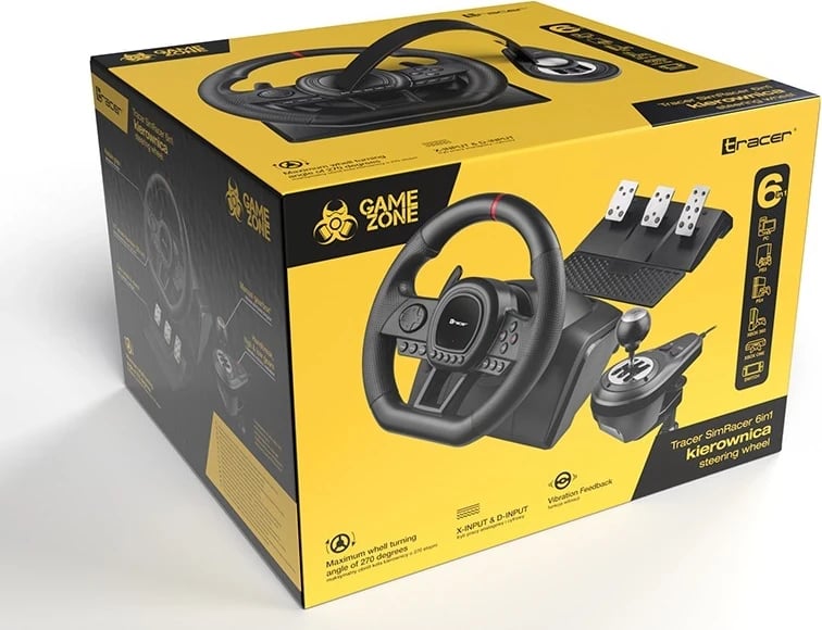 Timoni Tracer SimRacer Manual Gearbox 6in1, 12 butona, USB, i zi