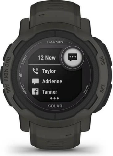 Smartwatch Garmin Instinct 2 Solar, 2.29 cm (0.9"), MIP, GPS, Graphite