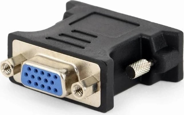 Adapter Gembird DVI në VGA, i zi