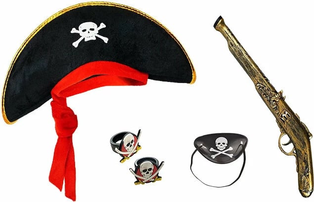 Set kostumi pirat për fëmijë Himarry, me ngjyra
