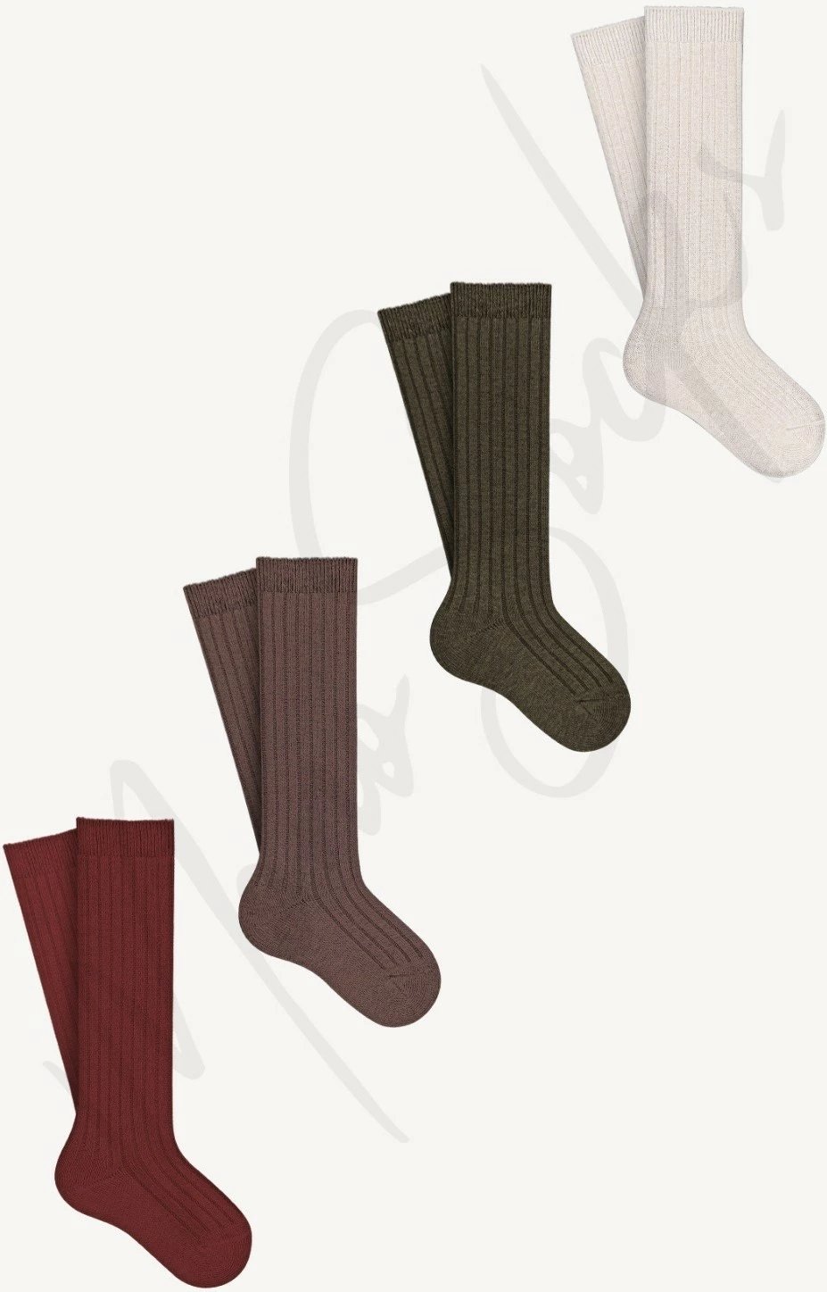 Çorape për vajza Mono Socks, 4 copë