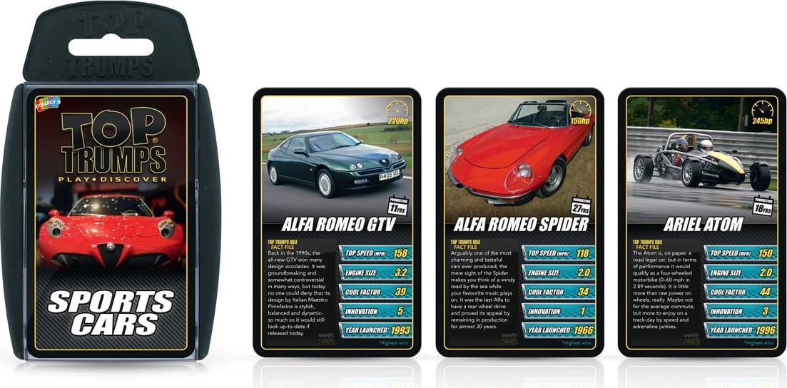 Sports Cars Top Trumps Classics Card Game