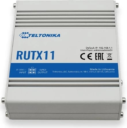 Router Teltonika RUTX11, Gigabit Ethernet, Dual-band, 4G, Gri