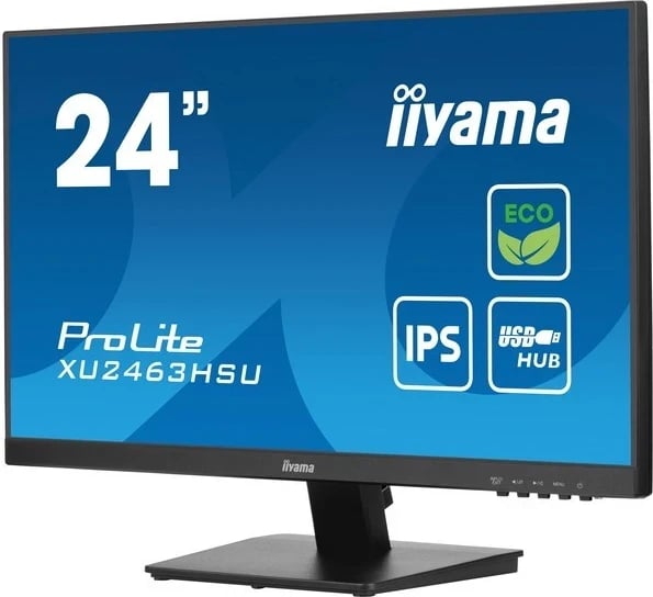 Monitor iiyama ProLite XU2463HSU-B1, LED IPS, Full HD, ngjyrë e zezë