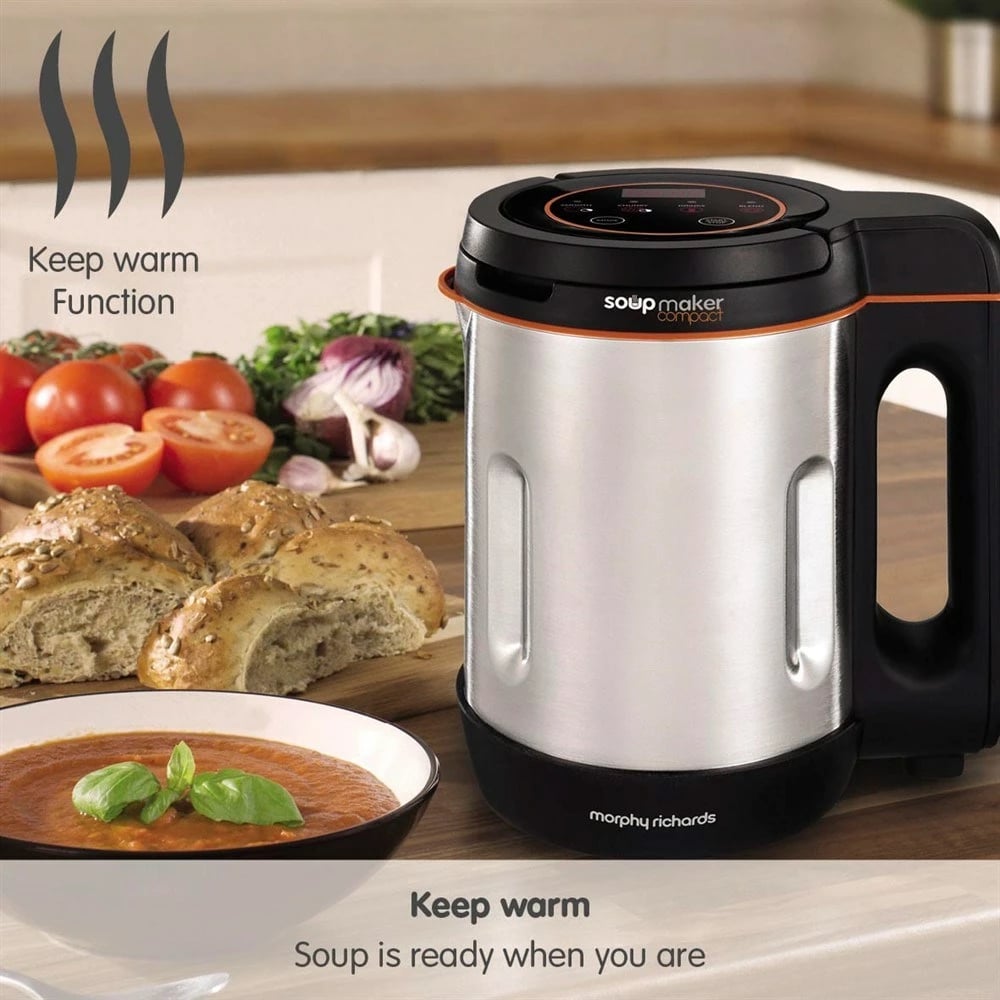 Aparat për supë Morphy Richards 501021, Çelik i pandryshkur, 1 L, E zezë