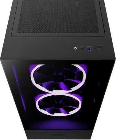 Kasë NZXT H5 Elite, midi Tower, 1 x USB 3.1, 1 x USB-C 3.1, audio, e zezë