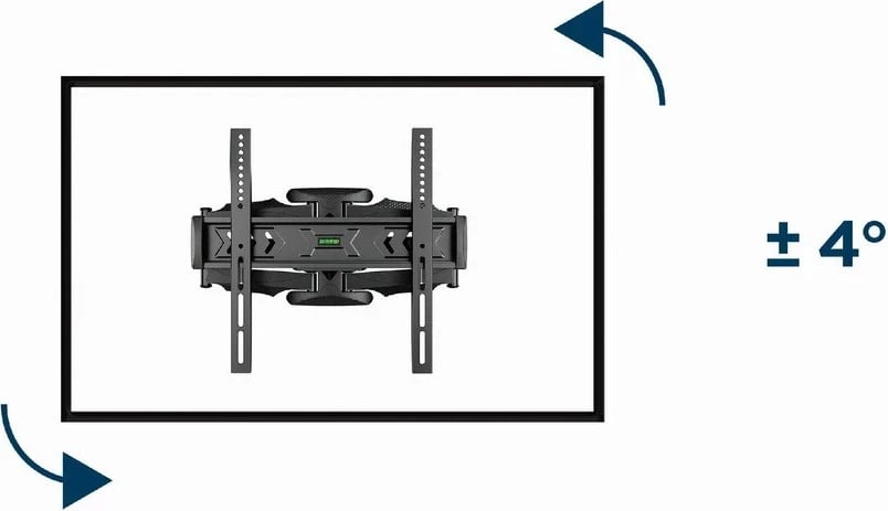 Mbajtëse murale për TV Gembird WM-58ST-01, 32”-58”, e zezë