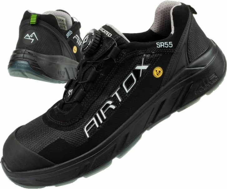 Këpucë pune Airtox Techfiber S1-P Src Esd SR551CA, të zeza