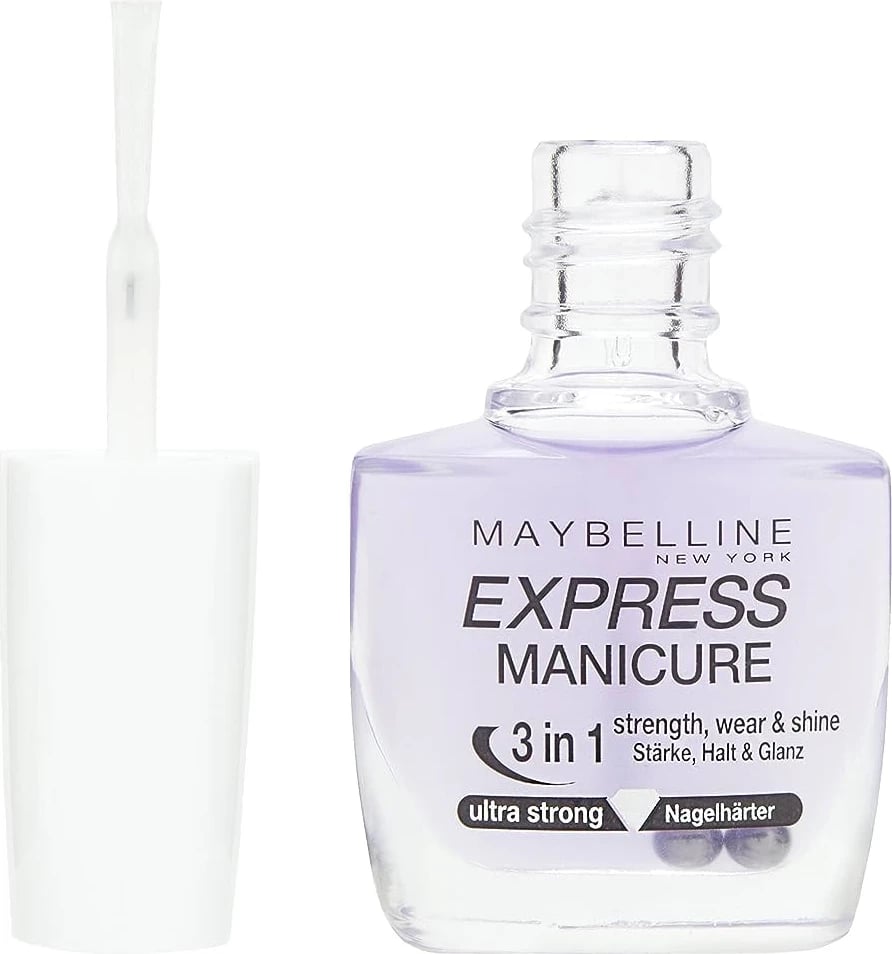 Forcues për thonj Maybelline Express Manicure 3 In 1 Strength, Wear & Shine, 10ml