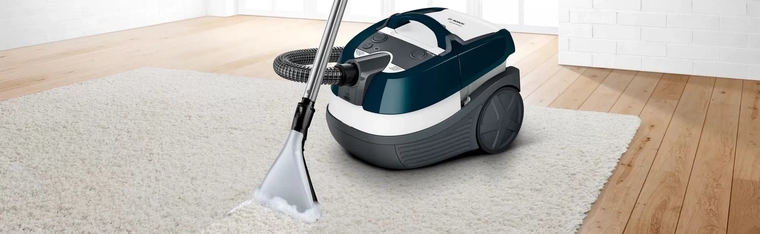 Fshesë me korrent Bosch Serie 4 AquaWash&Clean BWD41720, 1700W, 5L, bardhë-jeshile