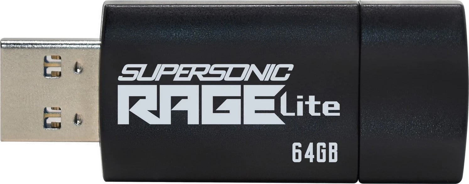 USB Patriot Supersonic PenDrive Rage Lite 64GB, USB 3.2, e zezë-blu