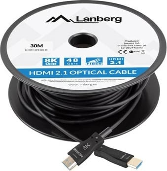 Kabllo optik Lanberg, 30m, 8K