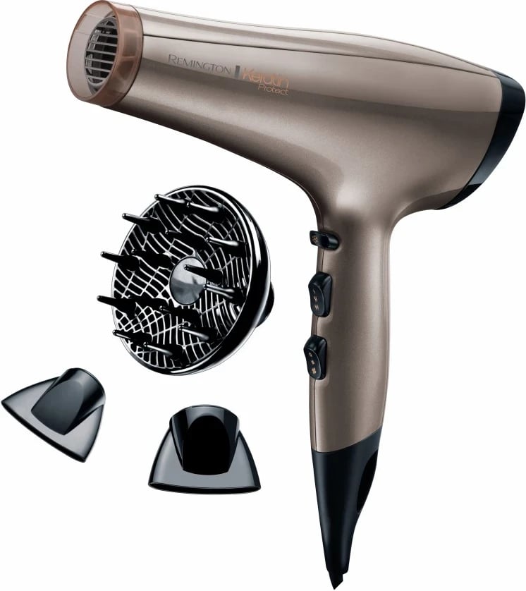 Tharëse flokësh Remington AC8002, Keratin Protect, 2200W, bezhë