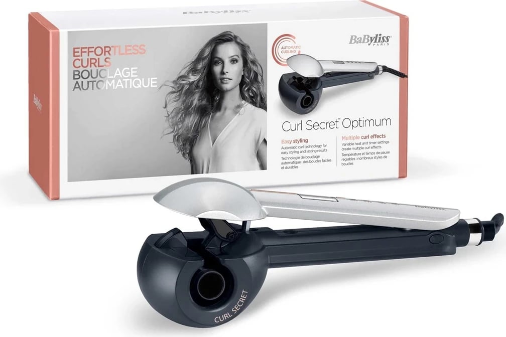 Hekur për kacurrela BaByliss Curl Secret Optimum, i Zi