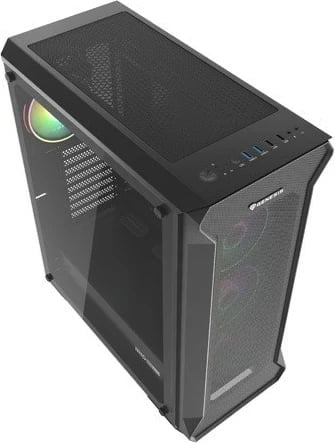 Kasë GENESIS Irid 505 ARGB, MIDI Tower, USB 3.0, E zezë