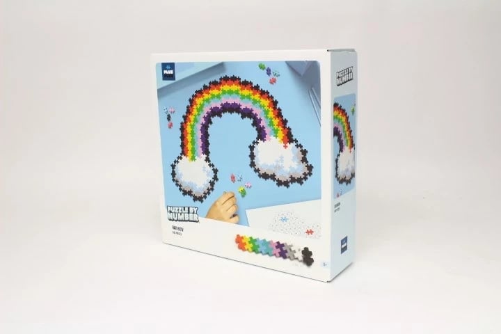 Puzzle bllok Plus-Plus Rainbow, 500 copë, Shumëngjyrësh