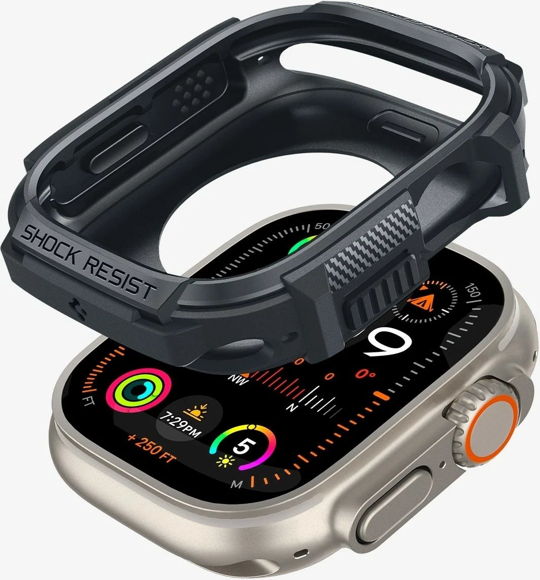 Mbështjellëse dhe rrip për Apple Watch Spigen, 44mm/45mm, hiri