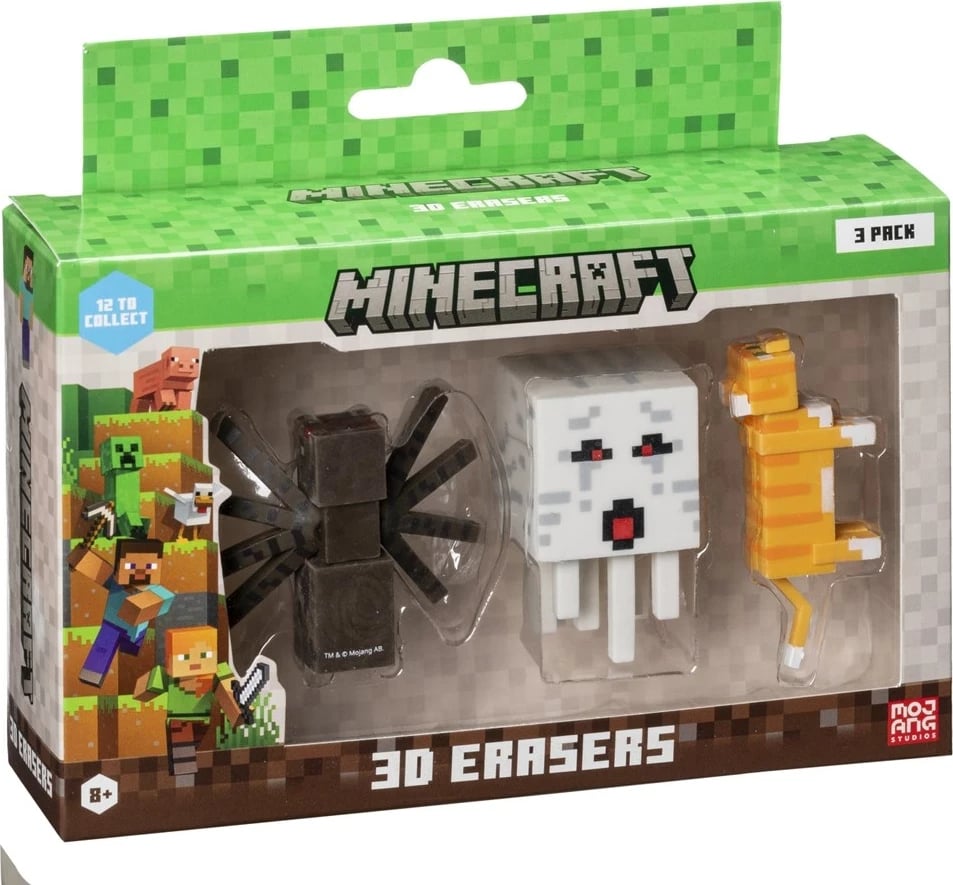 Goma 3D Minecraft, P.M.I. Kids World, 3 copë