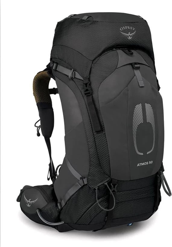 Çanta për trekking Osprey Atmos AG 50, e zezë L/XL