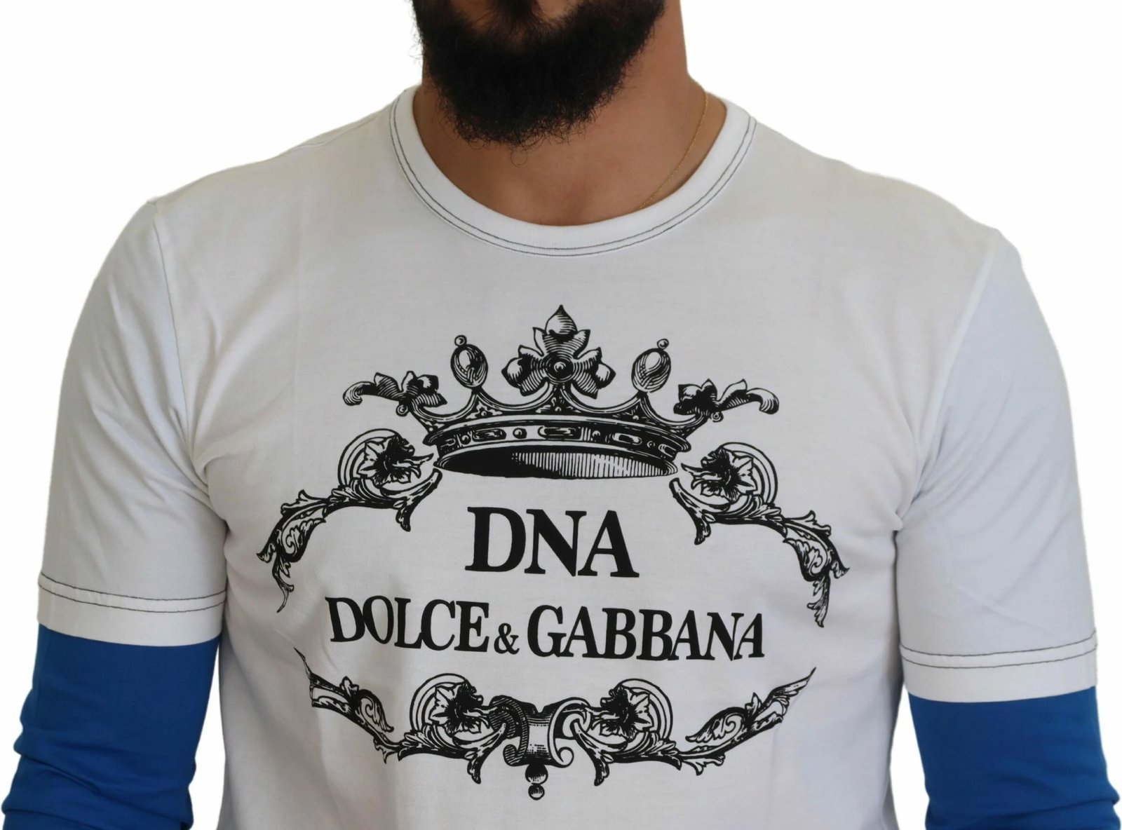 Bluzë për meshkuj Dolce & Gabbana, e bardhë 