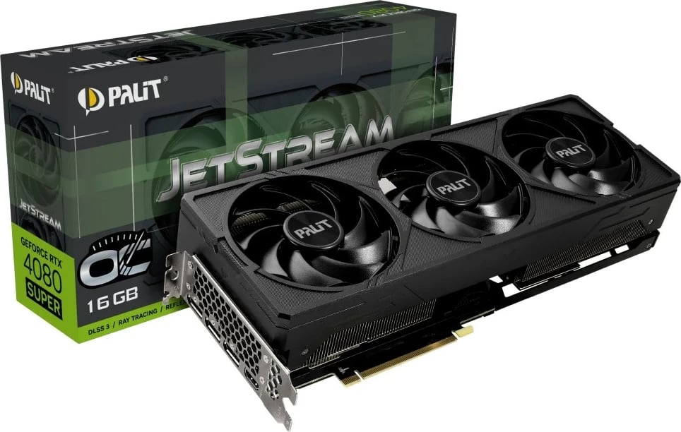 Kartelë grafike Palit NED408SS19T2-1032J, NVIDIA GeForce RTX 4080 SUPER, 16 GB, E zezë