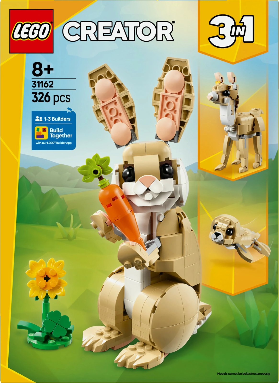 Set ndërtimi LEGO Creator Häschen 31162, shumëngjyrësh