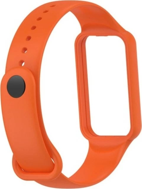 Rrip silikoni Megafox Teknoloji për Xiaomi Redmi Smart Band 2 & Amazfit Band 7, portokalli