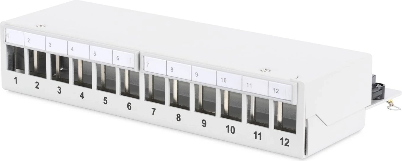 Panel patch DIGITUS DN-93706, RJ-45, Gri