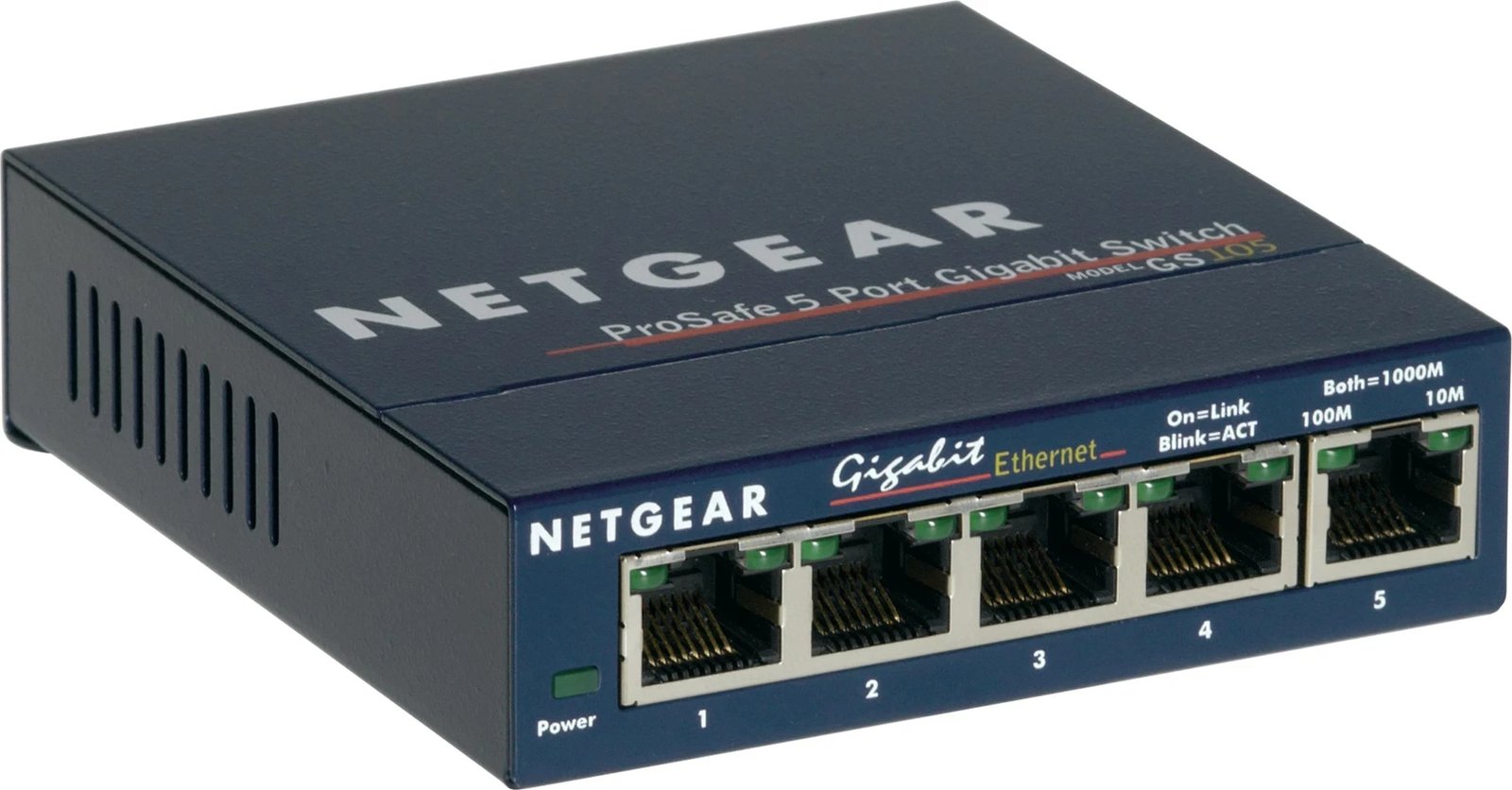 Switch NETGEAR GS105, Gigabit Ethernet, Blu