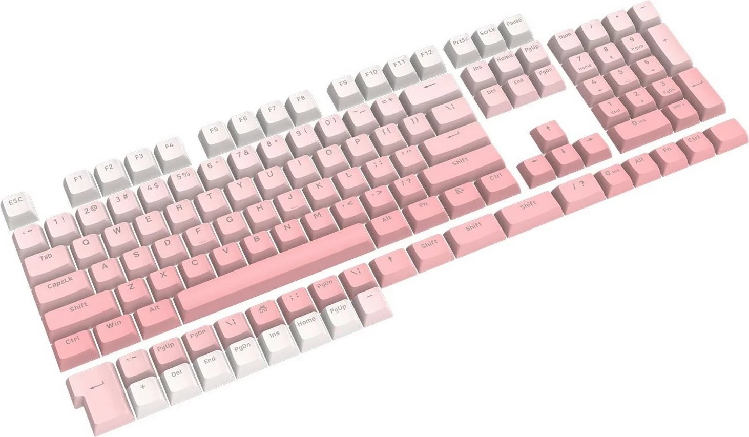 Keycaps Redragon A139, 104 taste, rozë