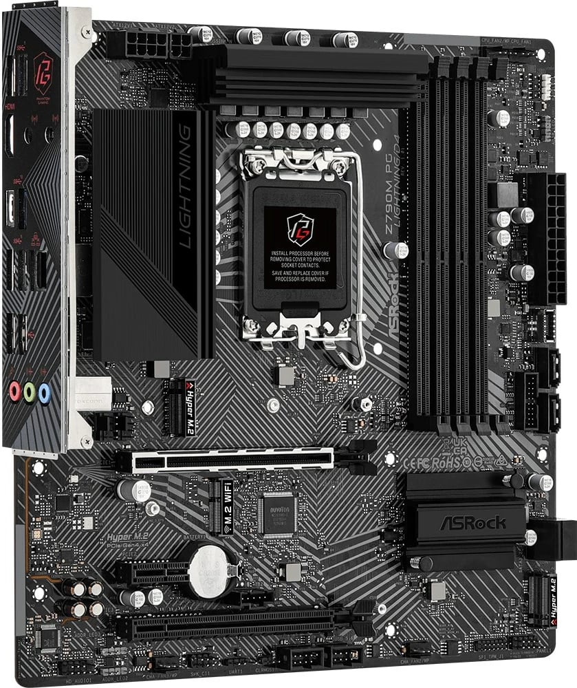 Pllakë amë Asrock Z790M PG Lightning/D4 Intel Z790,1700 micro ATX