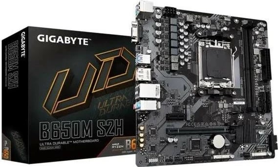 Pllakë amë Gigabyte B650M S2H, Socket AM5, micro ATX, DDR5, e zezë