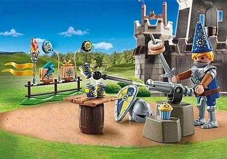 Set i bllokave ndërtimi Playmobil Novelmore 71447, për festën e rycerit