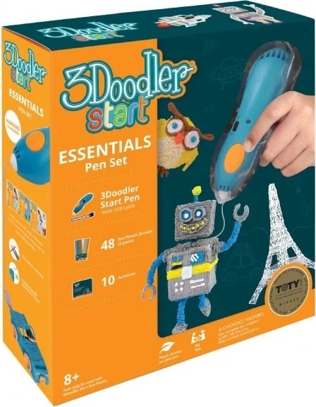 Material për shtypje 3D, 3Doodler, 3DS-ECO10-BLACK-250, plastikë kompostueshme