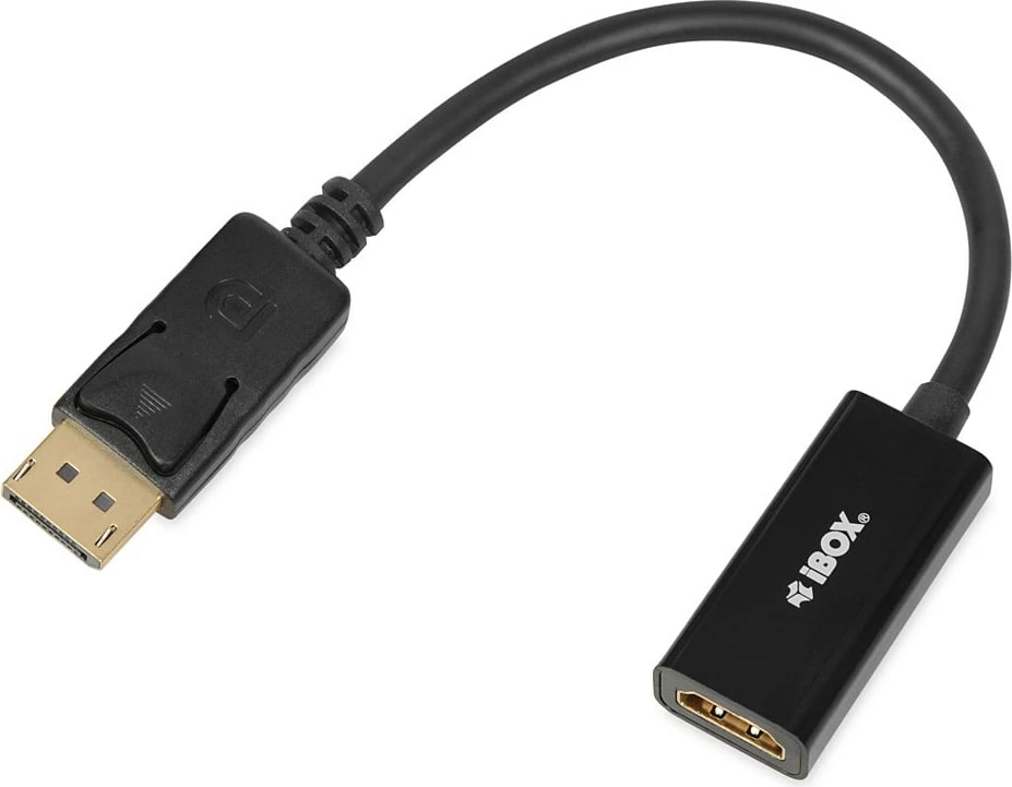 Kabllo adapter nga Display Port në HDMI iBox, argjendtë