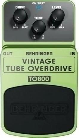 Efekt kitare Behringer TO800, Vintage Tube Overdrive, Gjelbër