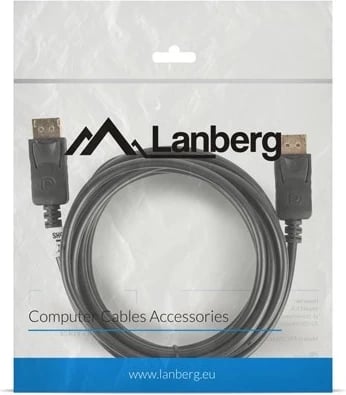 Kabllo DisplayPort Lanberg, 3m, e Zezë