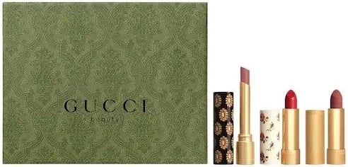 Set buzëkuq Gucci Trio Lipstick