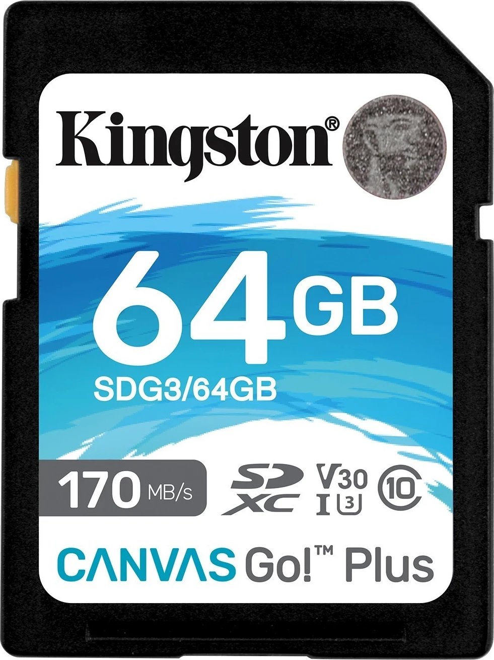 Kartë memorie Kingston SDXC Canvas Go Plus, 64GB