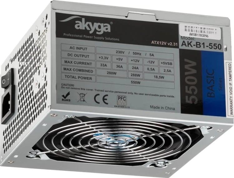 Burim energjie Akyga Basic AK-B1-550 , 550W